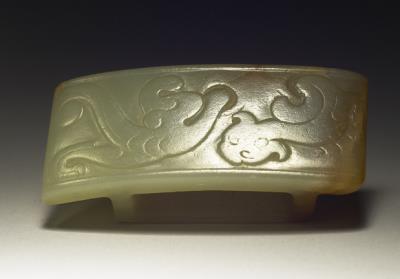 图片[2]-Jade scabbard slides with animal pattern, Eastern Han dynasty (25-220)-China Archive